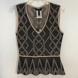 Geometric Sleeveless knit top from BCBG